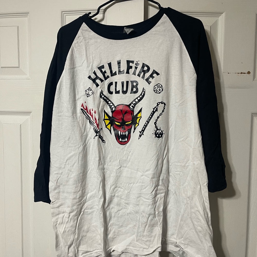 3X stranger things shirt hellfire club gently used